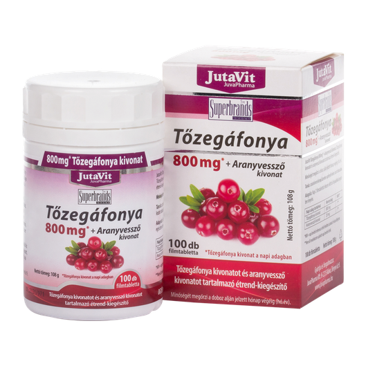 Jutavit Tőzegáfonya Aranyvessző filmtabletta (100x)