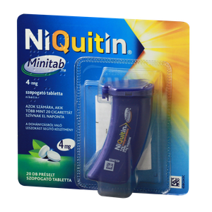 NiQuitin Minitab 4 mg préselt szopogató tabletta (1x20) termék kép