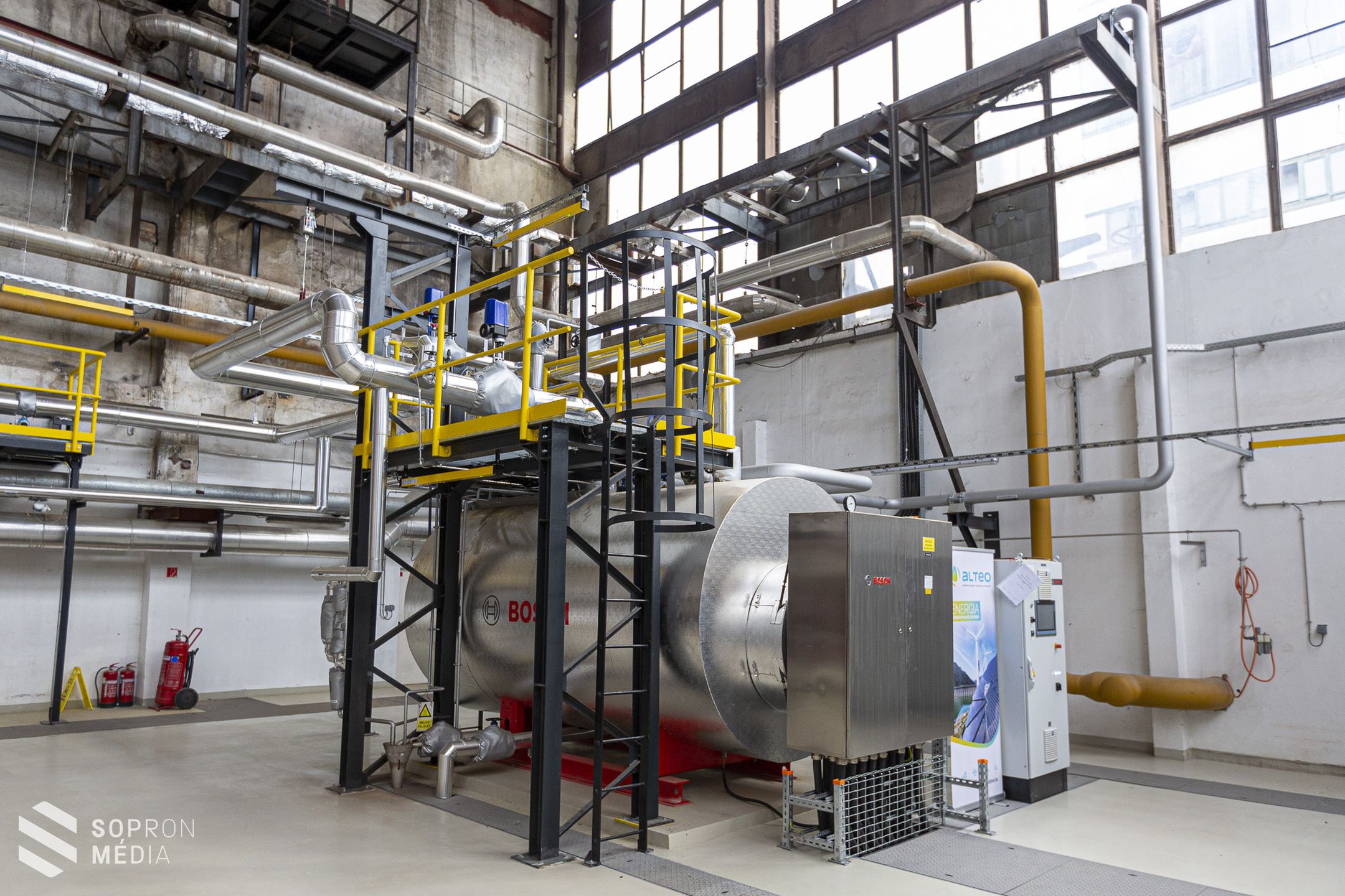 Üzembe helyezték az Alteo első elektromos fűtésű kazánját Sopronban