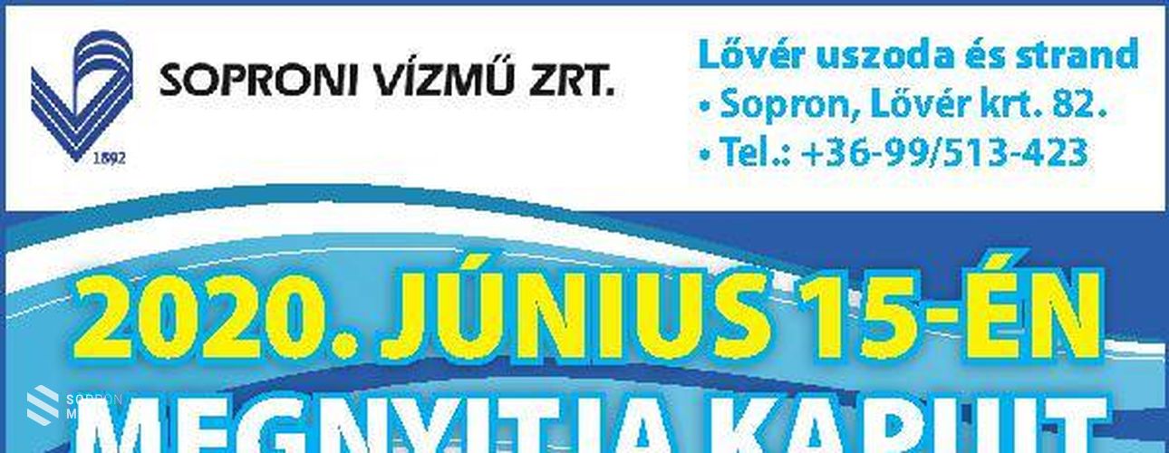 Hétfőn megnyitja kapuit a Lővér strand