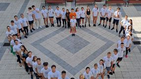 "Élő szívet" formáltak a soproni diákok