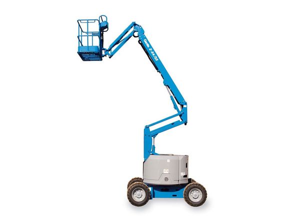 Electric personnel boom lifts
