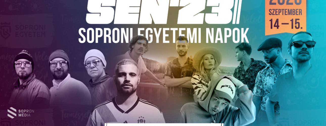 Két újabb húzónévvel vált teljessé a 2023-as Soproni Egyetemi Napok fő programja