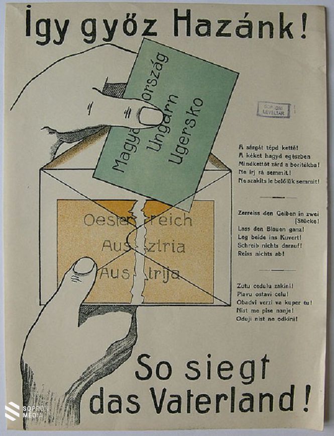 Magyar plakát a népszavazás előtt 
