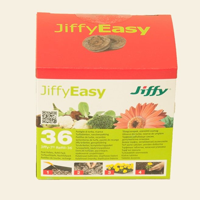 JIFFY EASY tőzegpogácsa 36 db-os utántöltő (36 mm) termék képe