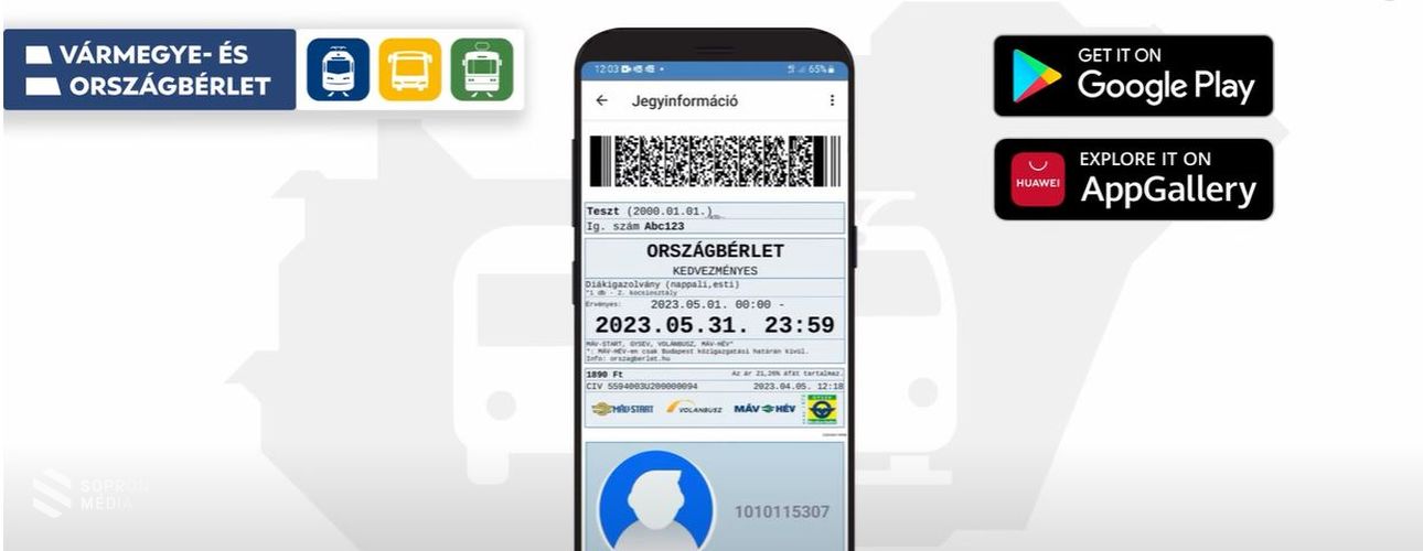 Már megvásárolható a vármegye- és országbérlet MÁV-applikációban