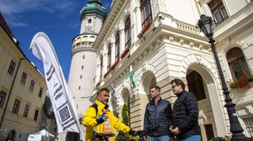 Sopronba érkezett Zelei József kerékpáros békenagykövet