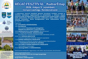 RÉGIÓ FESZTIVÁL - KultúrÉtlap szolgáltatás képe
