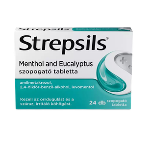 Strepsils Menthol and eucalyptus szopogató tabl. (24x) termék kép