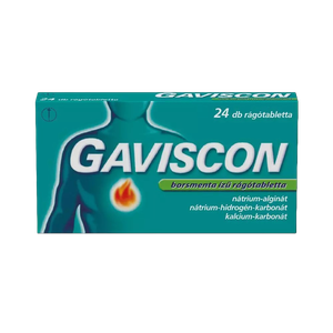 Gaviscon rágótabletta borsmenta ízű (24x) termék kép