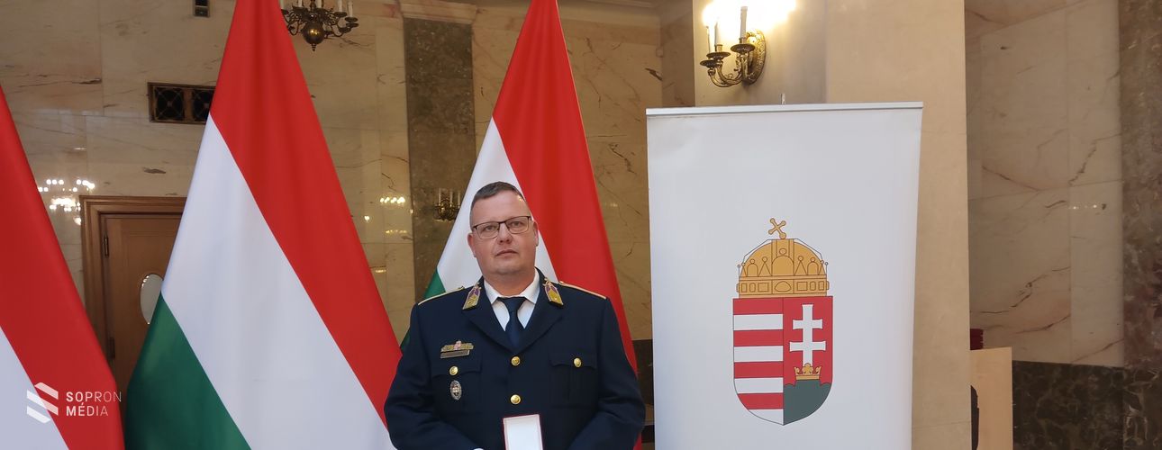 Rendvédelemért Emlékérmet kapott a Sopronkőhidai Kft. üzemvezetője