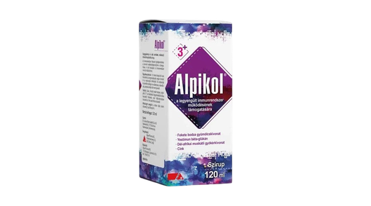 Alpikol gyógynövény cink szirup málna (120ml)