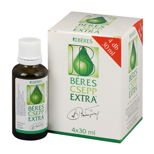 Béres Csepp Extra belsőleges oldatos cseppek (4x30ml)