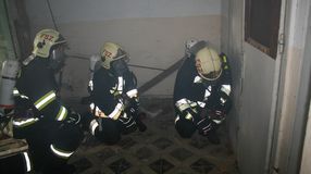 Látványos tűzoltógyakorlat Fertőszentmiklóson