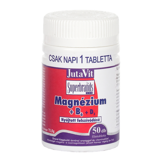 JutaVit Magnézium+B6 +D3 tabletta (50x)