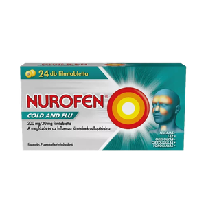 Nurofen Cold and Flu 200mg/30mg filmtabletta (24x) termék kép