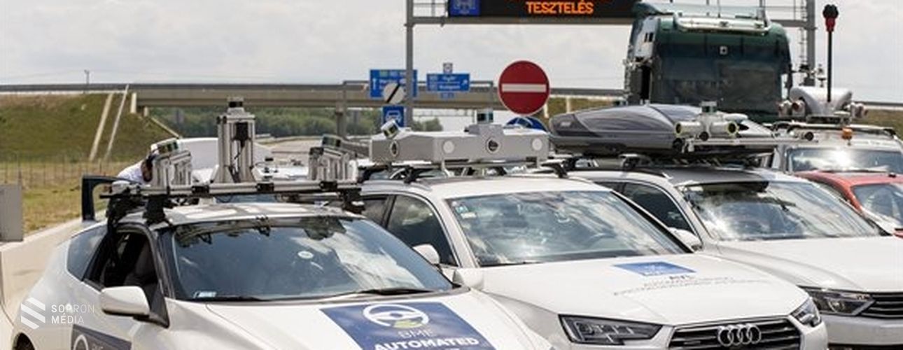 Önvezető járműveket tesztelnek az M86-os út csornai elkerülő szakaszán