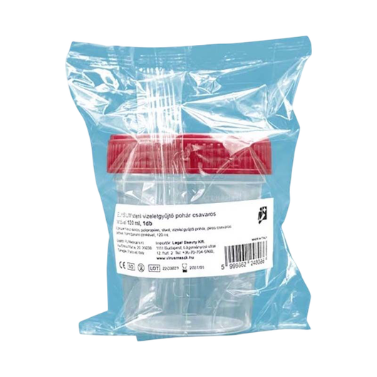 Vizeletgyűjtő pohár steril 120ml ELYSIUM (1x)