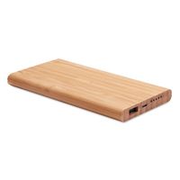 MEGA Bambusz vez. nélküli powerbank