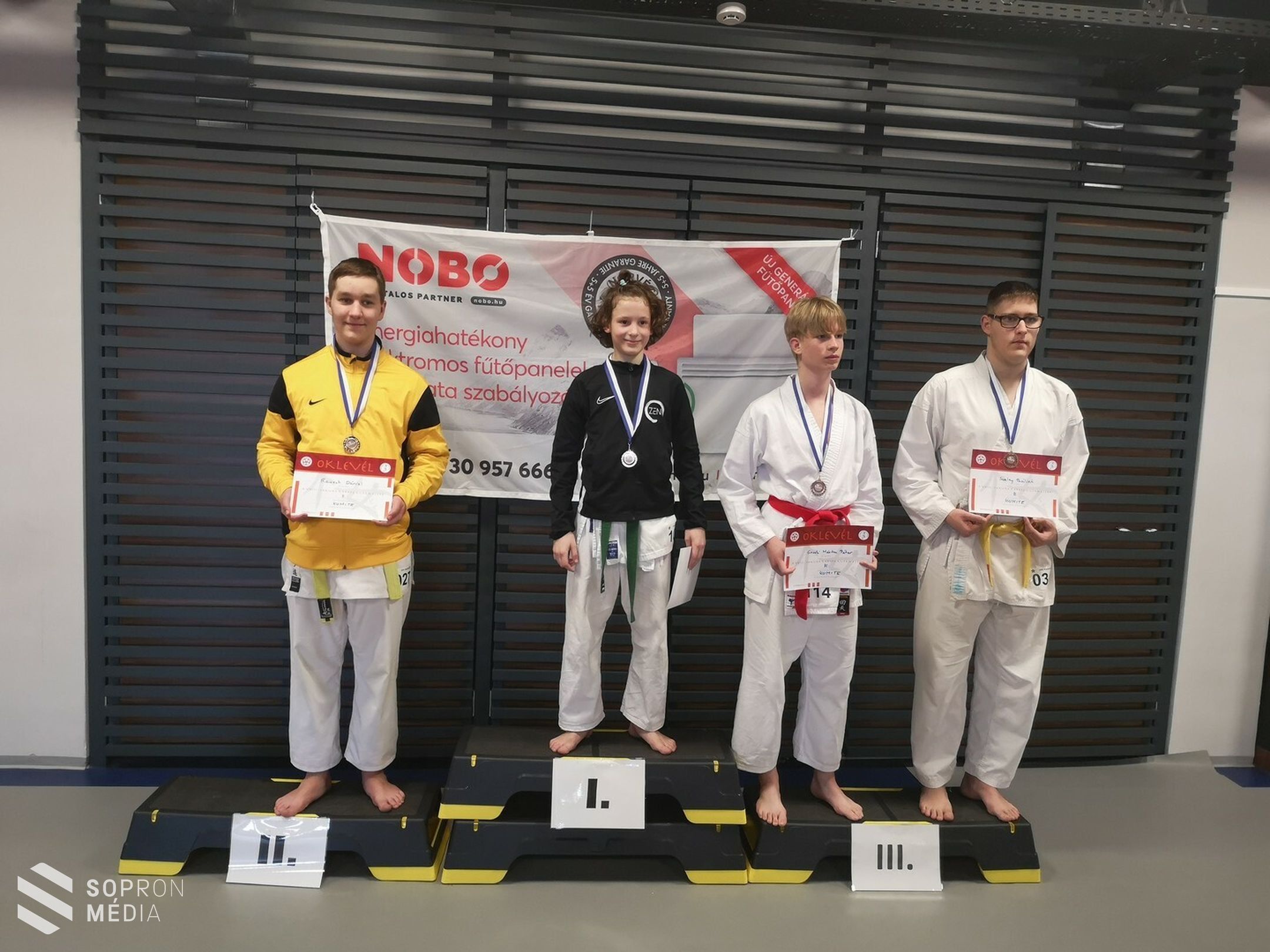 Soproni sikerek a karate kupán