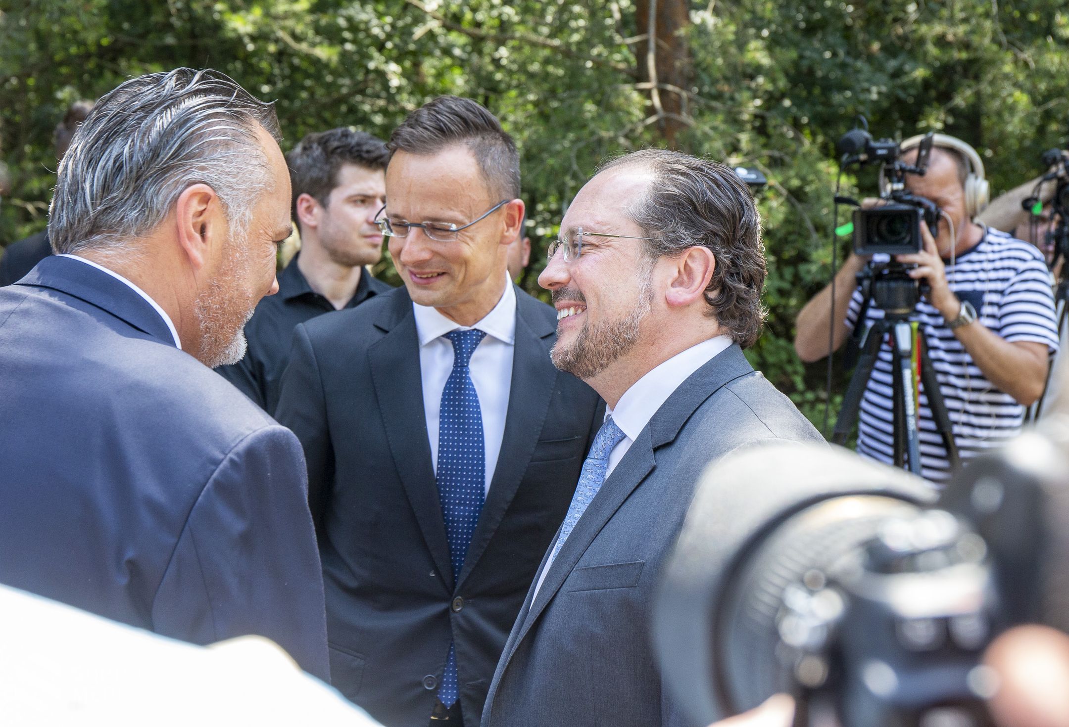 A vasfüggöny átvágásának helyszínén találkoztak a külügyminiszterek