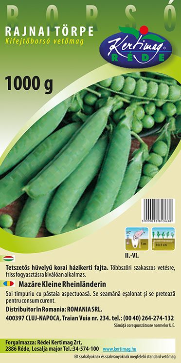 Kifejtőborsó Rajnai törpe 1000 g termék képe