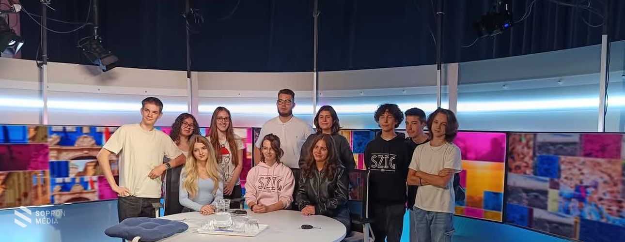 A Sopron TV működésébe nyertek betekintést széchenyis diákok