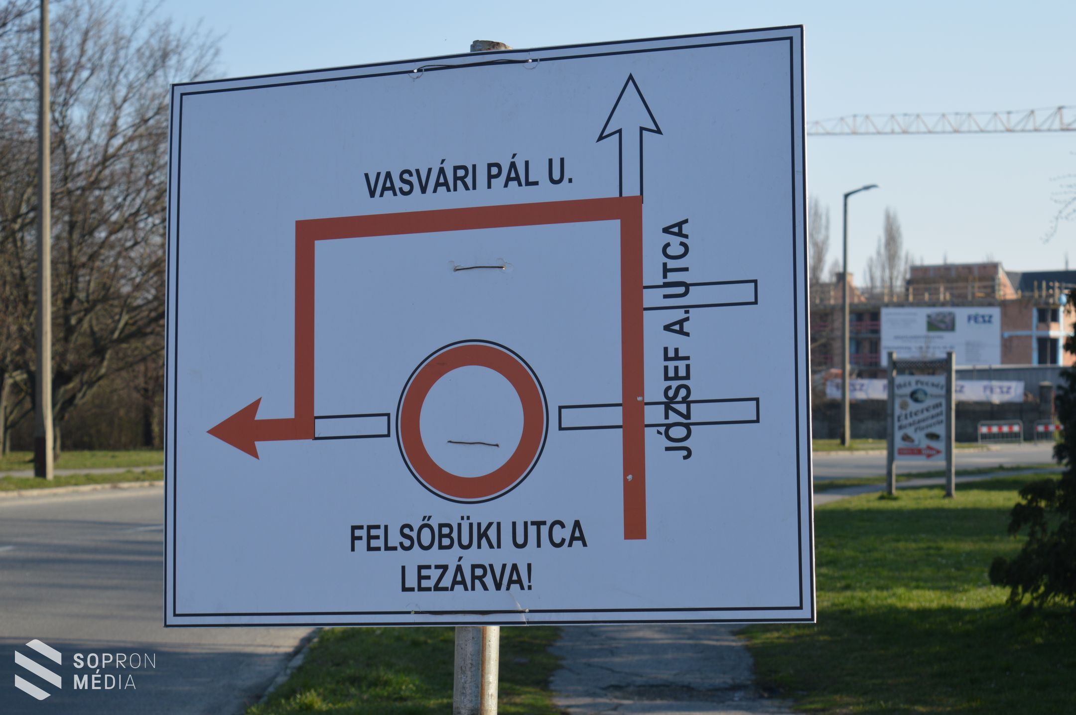 Forgalomkorlátozás a Felsőbüki Nagy Pál utcában