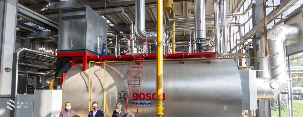 A legkorszerűbb gázkazánnal biztosítják a távhőszolgáltatást Sopronban