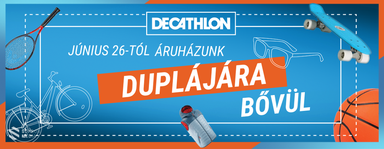 Duplájára bővül a soproni DECATHLON áruház