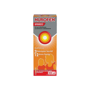 Nurofen  20mg/ml belsől.szuszpenzió gyerm.eperízű (200ml) termék kép
