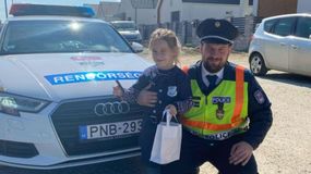 Fertőszéplaki kislány álmát teljesítették a soproni rendőrök!
