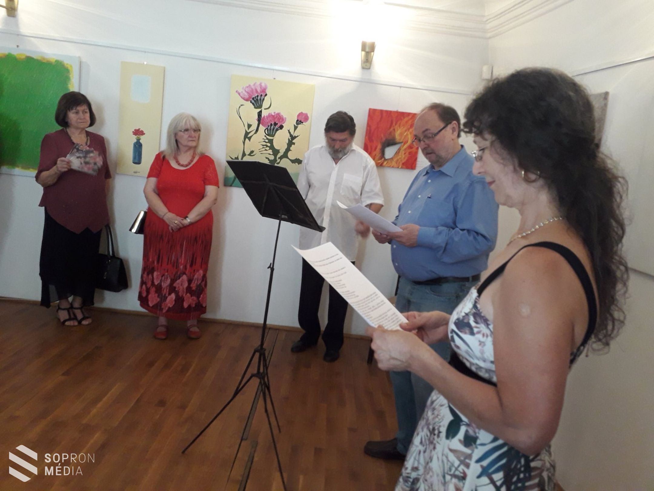 Nemzetközi festőtábor képei a Várkerület Galériában