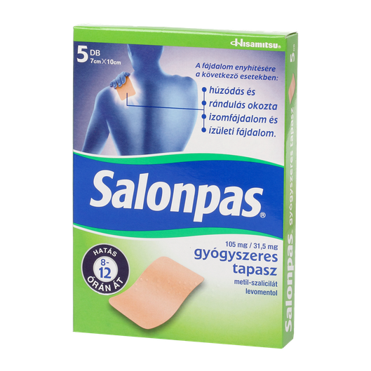 Salonpas 105 mg/31,5 mg gyógyszeres tapasz (5x)