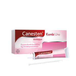Canesten Kombi Uno 500mg hüvelykapsz. /krém (1x+20g) termék kép