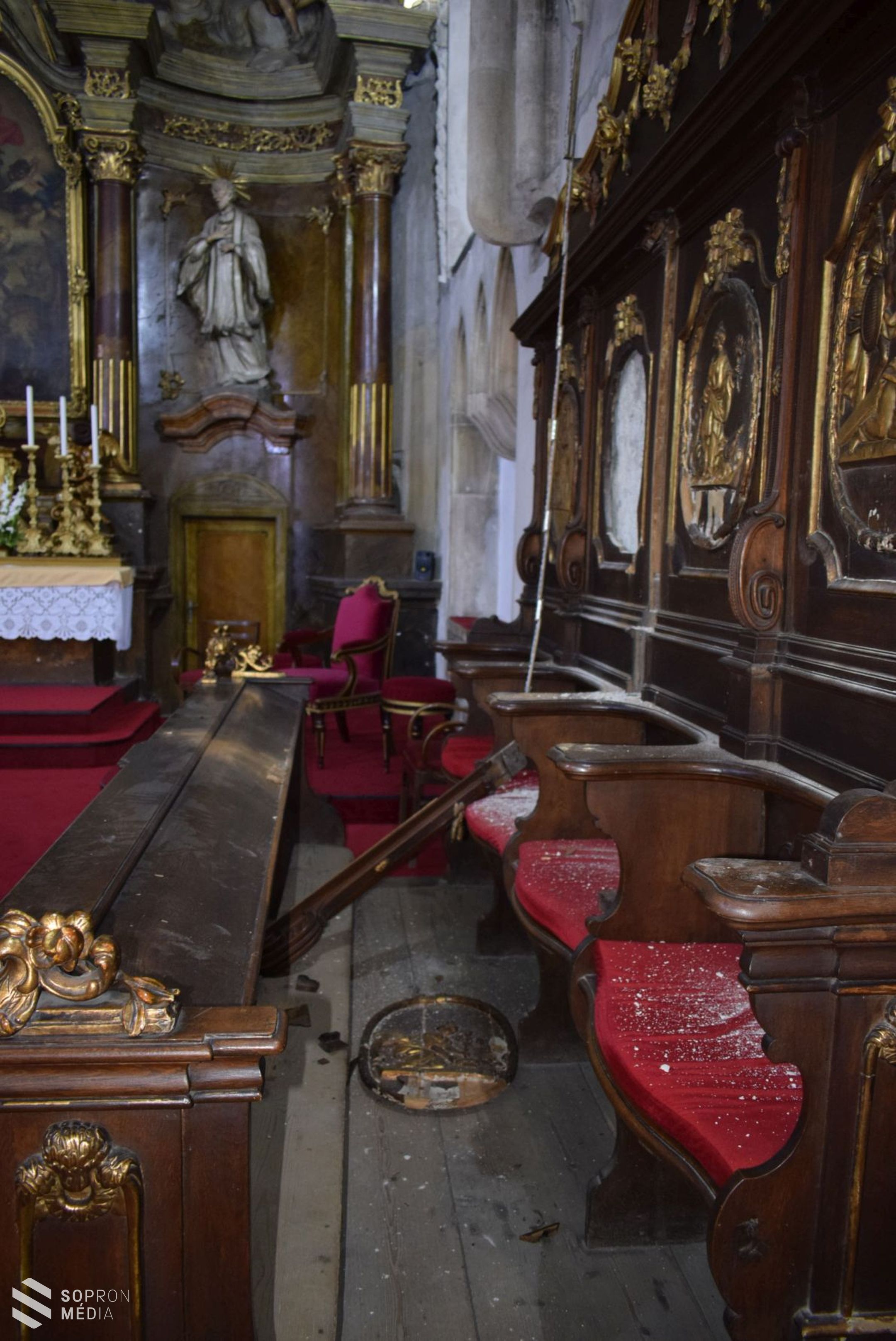 Felfoghatatlan rongálás a Szent György templomban - semmit sem kímélt az őrjöngő férfi
