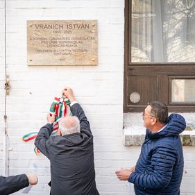 Vránich István tiszteletére avattak emléktáblát