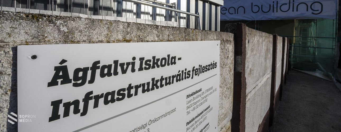 Gőzerővel halad az ágfalvi iskola felújítása 