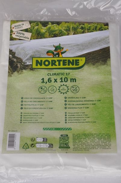 Fátyolfólia 1,6x10m 17 g/m2 NORTENE