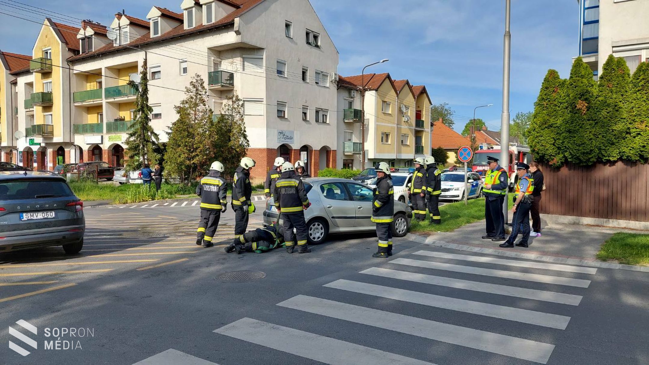 Hármas karambol Sopronban