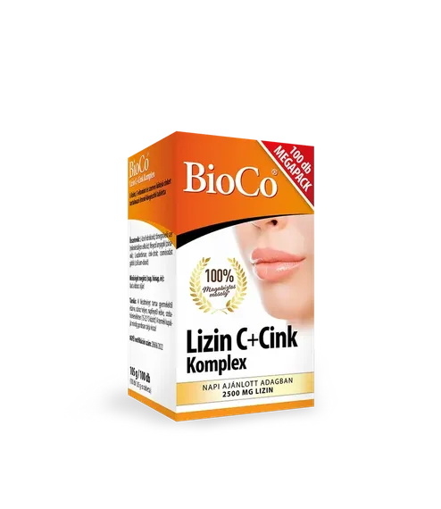 Bioco Lizin C+Cink Komplex tabletta (100x)