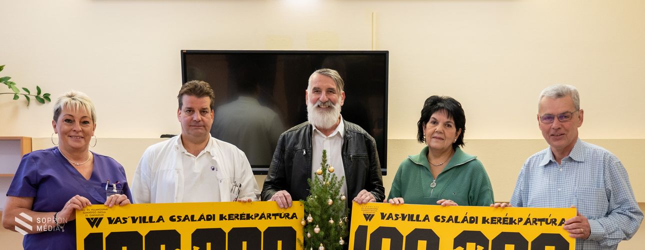 Jelentős adomány a gyermekosztálynak és  soproni mentőknek