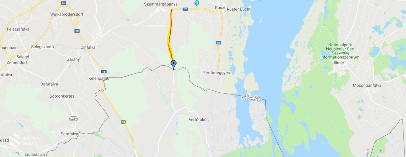 Megújul az út a sopronpusztai határátkelő osztrák oldalán