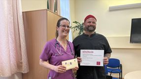 Egymillió forintot adományoztak a Soproni Gyógyközpont alapítványának