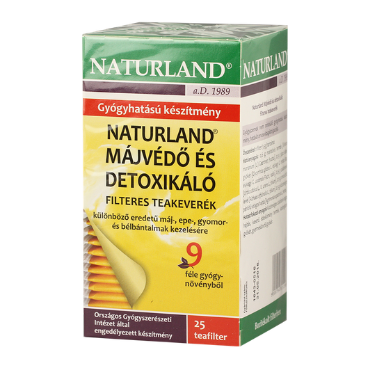 Naturland májvédő, detoxikáló tea filteres (25x)