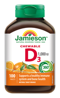 Jamieson D3 vitamin rágótabletta (100x)