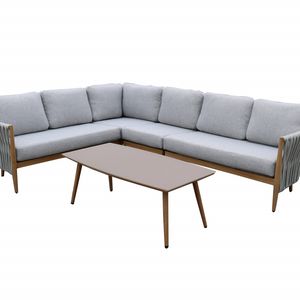 Julia 5er-Set Ecksofas Aluminiumgestell, hellgrau 304.890 Ft