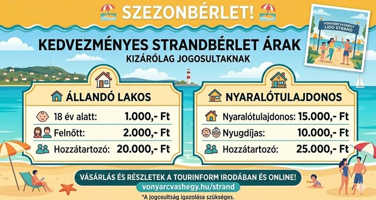 Discounted beach rental prices bejegyzés borítóképe