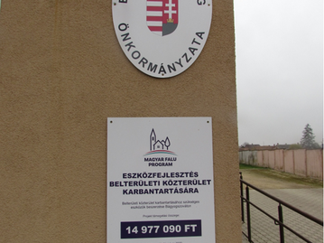 Belterületi közterület karbantartásához szükséges gépek beszerzése Bágyogszováton (MFP-KKE/2019 kódszámú pályázat keretében)