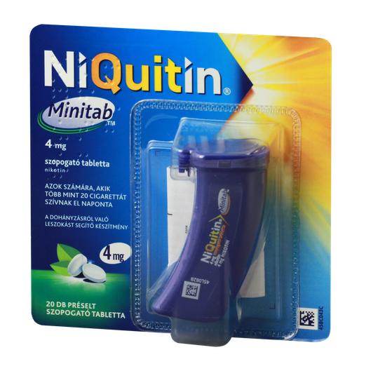 NiQuitin Minitab 4 mg préselt szopogató tabletta (1x20)